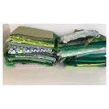 Green Printed Fabric Assortment