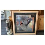 Large Framed Abstract Art Print