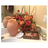 Coral and Wicker Decor and More