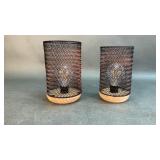 Pair of Cordless Table Lamps