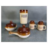 Vintage Glazed Brown Crock Kitchenware