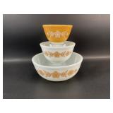 Pyrex Golden Butterfly Mixing Bowls