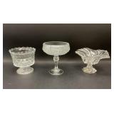Footed Glass Compotes
