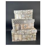 Vintage Paris Theme Decorative Nesting Boxes