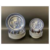 Churchill Blue Willow Bowls