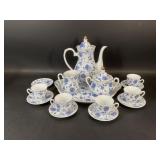 Fine Porcelain Blue and White Teaset