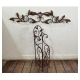 Metal Stand and Wall Decor