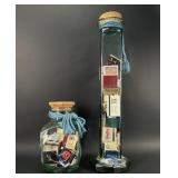 Vintage Matchbooks in Glass Jars
