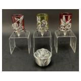 Candle Holders and Trinket Box