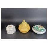 Vintage Ceramic Jars with Lids incl Italy