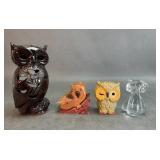 Collection of Owls Figurines