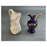 Small Belleek and Limoges Pitchers