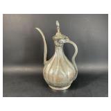Large Hand Hammered Metal Pitcher