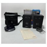 Vintage Sony Walkman and Universal Speaker System