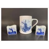 Delft Mug and Salt & Pepper Set