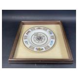 1976 Bicentennial Plate in Shadow Box Frame