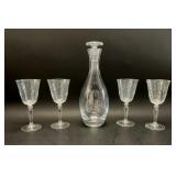 Kate Spade Decanter and French Swirl Stems