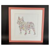 Floral French Bulldog Print by Carly Rae
