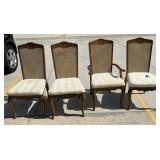 Cane Back Dining Chairs - Set of 4