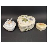 Porcelain Trinket Boxes incl Capodimonte
