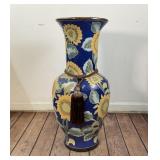 Large Floral Floor Vase