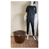 Antique Copper Cauldron Large