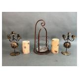 Candle Holders and Battery Operated Candles
