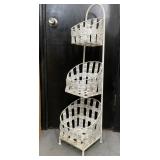 Three Tier Metal Floor Standing Organizer