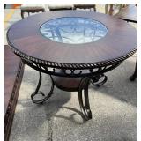 Round Table with Glass Insert