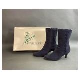 Annie Shoes Navy Belize Boots