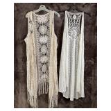 Pair of Cato Long Lace Vests