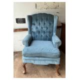 Upholstered Tufted Wingback Chair