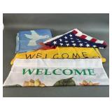 American Flag and Garden Flags