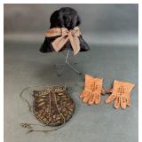 Vintage Hat, Handbag and Gloves