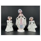 Vintage Ceramic Southern Belle Figurines