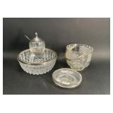 Silver Trimmed Serving Pieces