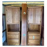 Tall Cabinets With Lighted Bridge