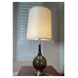 Mid Century Glass Base Lamp