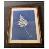 Japanese Panted Fern Framed Print
