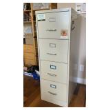 Metal File Cabinet and Contents