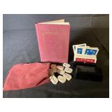 Book of Runes with Tiles and KEM Zodiac Cards