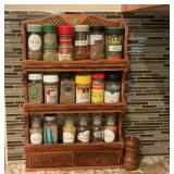 Spice Rack and Spices