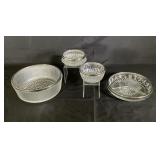Silver Lined Crystal Bowls