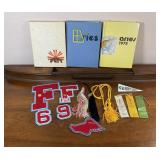 Vintage Letterman Patches and Graduation Cords