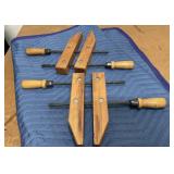 Pair of Large Wooden Clamps