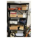 Metal Storage Shelf and Contents #3
