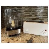 Cuisinart Food Processor and Kitchenaid Toaster