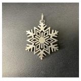 Retired James Avery Snowflake Pendant