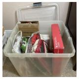 Vintage Christmas in Storage Bin