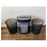 Crosscut Shredder & Wastebaskets